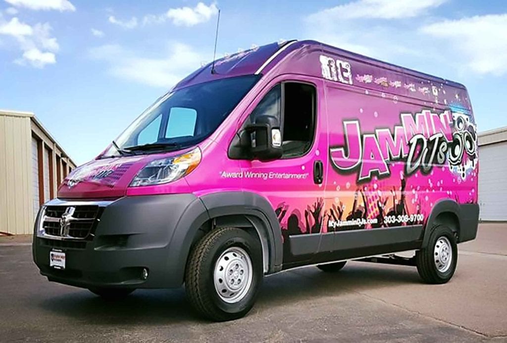 Custom Vehicle Wrap on Van